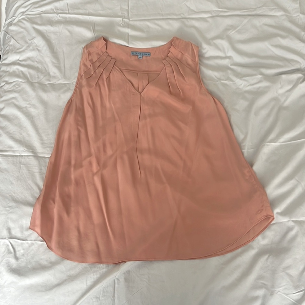 100% silk, Antonio Melani, Dress Shirt, Lightweight, Beautiful Business Casual